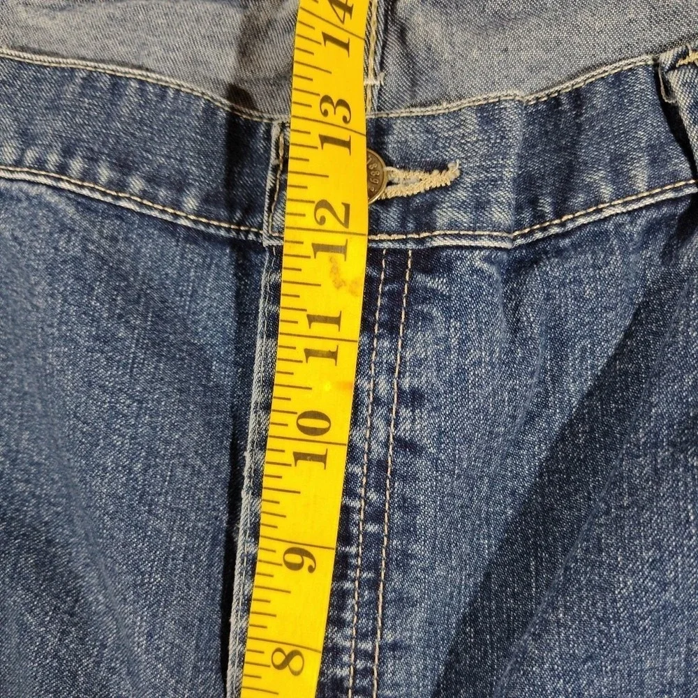 Lee Carpenter Blue Jeans Men 42x32 Denim Mechanic Comfort Utility Construction